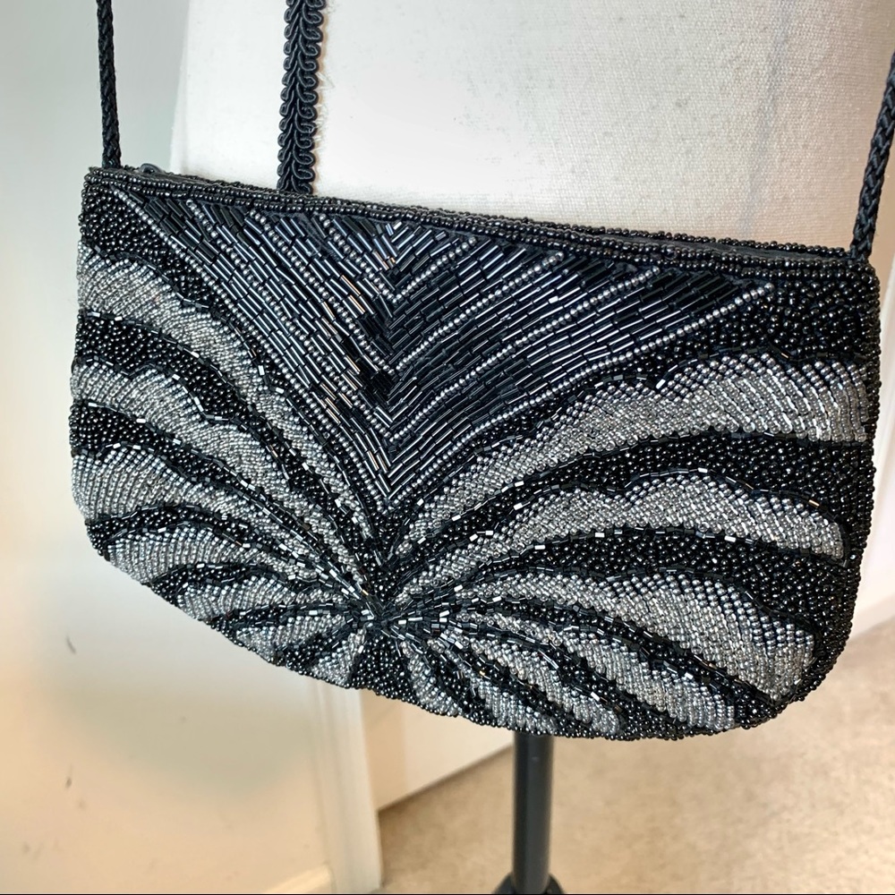 Vintage MAGID Beaded Formal Clutch Crossbody Bag